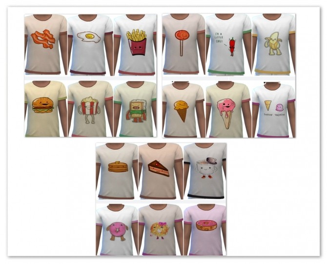 Sims 4 18 shirts for kids at Maimouth Sims4