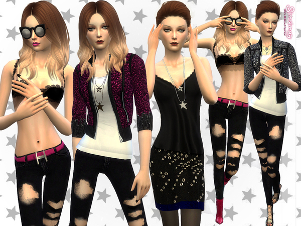 Sims 4 Celebrity Street Style 5 Pack by Simsimay at TSR
