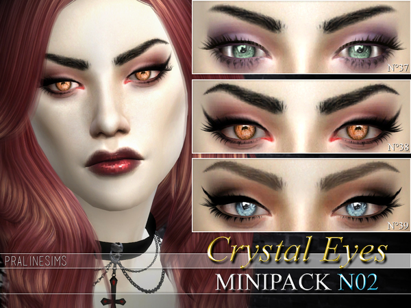 Sims 4 Crystal Eyes Minipack N02 by Pralinesims at TSR