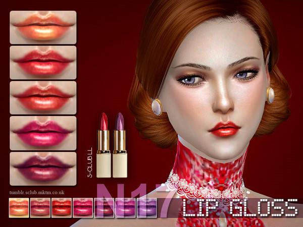 Sims 4 Lipstick F17 by S Club LL at TSR
