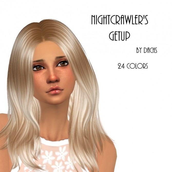Sims 4 NightCrawlers Getup hair retexture at Dachs Sims