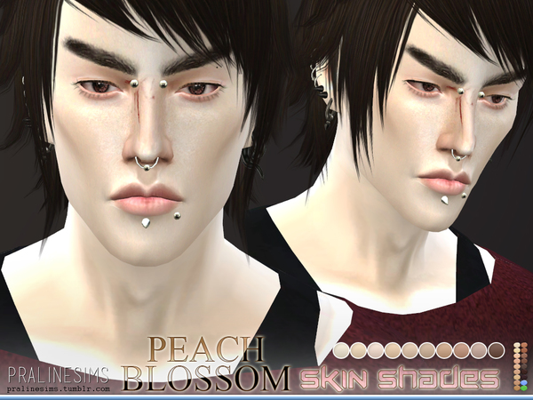 Sims 4 PS Beach Blossom Skin Shades by Pralinesims at TSR
