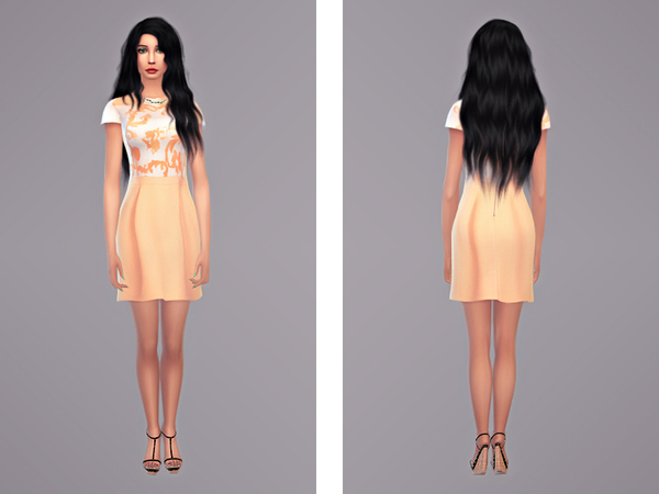 Sims 4 Naoko dress by tangerinesimblr at TSR