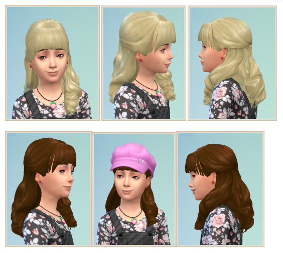 Sims 4 Halfup for Girls at Birksches Sims Blog