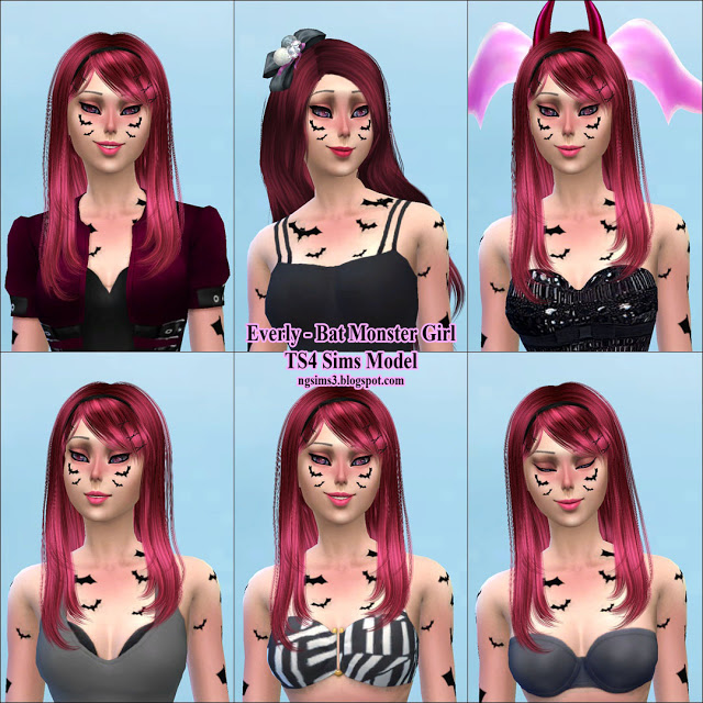 Sims 4 Everly Bat Monster Girl at NG Sims3