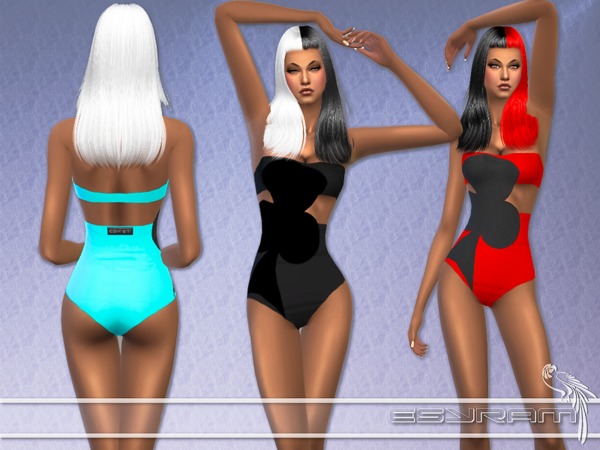 Sims 4 Cloverleaf Swimsuit by EsyraM at TSR