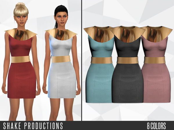 Sims 4 44 Dress by ShakeProductions at TSR