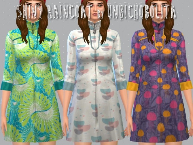 Sims 4 Shiny raincoat at Un bichobolita