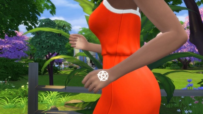 Sims 4 Simple Pentagram Tattoo by Knivanera at Mod The Sims