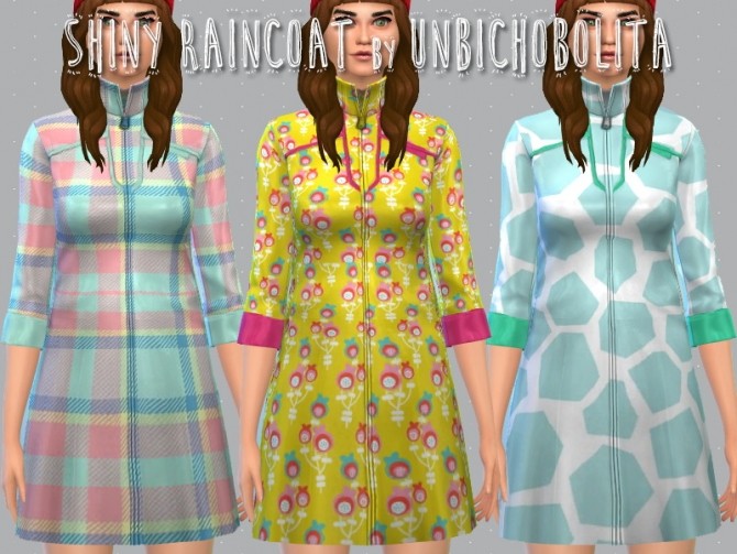 Sims 4 Shiny raincoat at Un bichobolita
