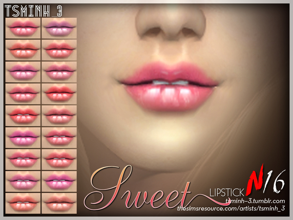 Sims 4 Sweet Lipstick by tsminh 3 at TSR