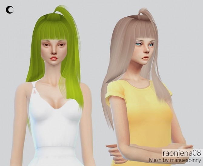 Sims 4 Raonjena08 hair retexture at Kalewa a