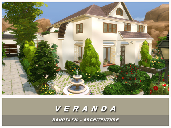 Sims 4 Veranda house by Danuta720 at TSR