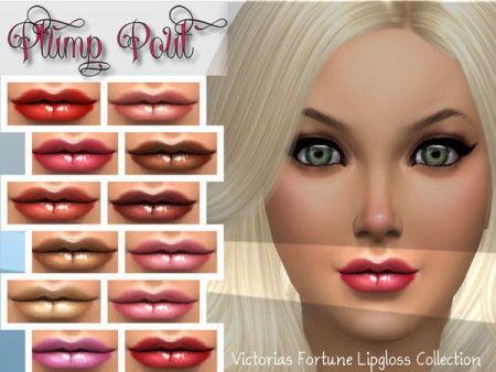 Victoria’s Fortune Plump Pout Lipgloss by fortunecookie1 at TSR