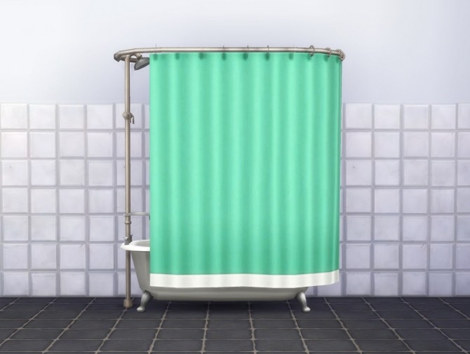 Sims 4 Showertub Curtain Overrides by plasticbox at Mod The Sims