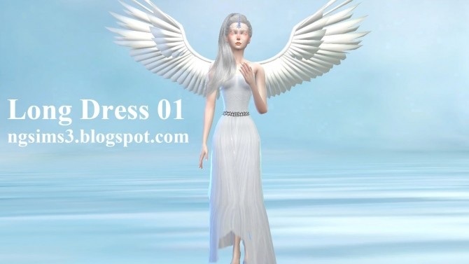 Sims 4 Long Dress 01 at NG Sims3