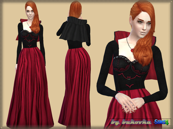 Sims 4 Dress Mara by bukovka at TSR