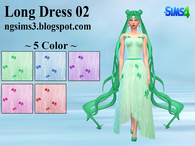 Sims 4 Long Dress 02 at NG Sims3