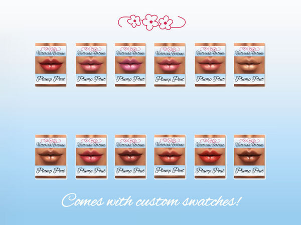 Sims 4 Victorias Fortune Plump Pout Lipgloss by fortunecookie1 at TSR