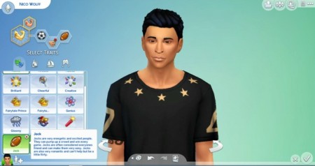 Jock CAS trait by drewstacey at Mod The Sims
