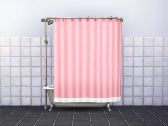 Sims 4 Showertub Curtain Overrides by plasticbox at Mod The Sims