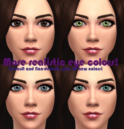 More realistic looking eye colors by Kitty25939 at Mod The Sims