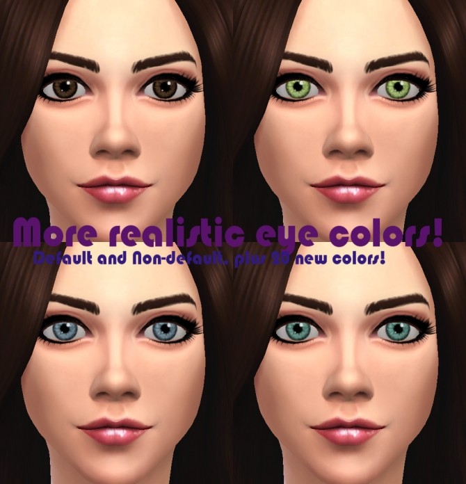 Sims 4 More realistic looking eye colors by Kitty25939 at Mod The Sims