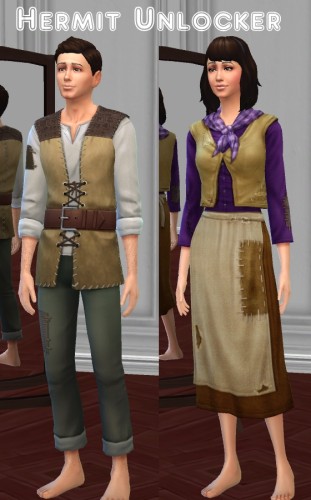 Hermit Outfit Unlockers by VentusMatt at Mod The Sims » Sims 4 Updates