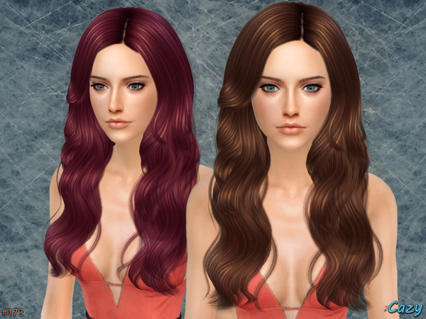 Sims 4 Raindrops Female Hair by Cazy at TSR