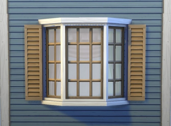 Sims 4 Two tile Basic Bay Window by plasticbox at Mod The Sims