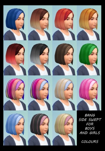 Children's New Do's 4 Base Hairstyles Recoloured by Simmiller at Mod ...