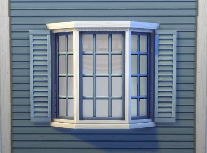 Sims 4 Two tile Basic Bay Window by plasticbox at Mod The Sims