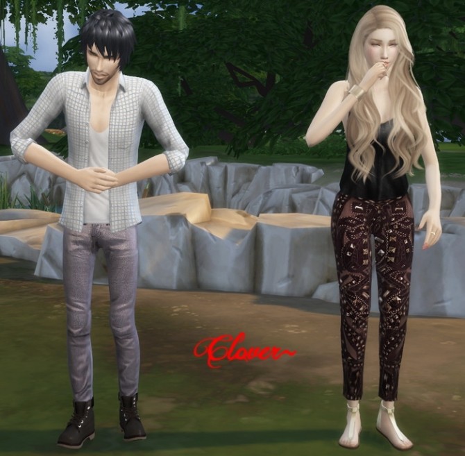 Sims 4 LOL Laughing poses by Clover at The Sims Lover