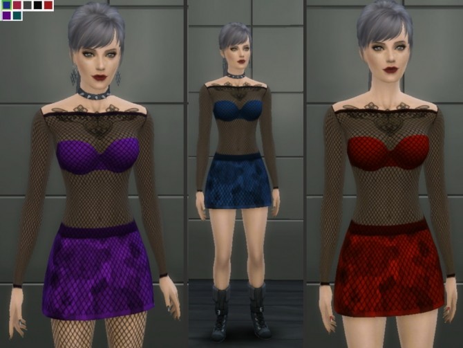 Sims 4 Rocker Dress at Tatyana Name