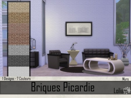 Picardie brick walls by Loliam at Sims Artists