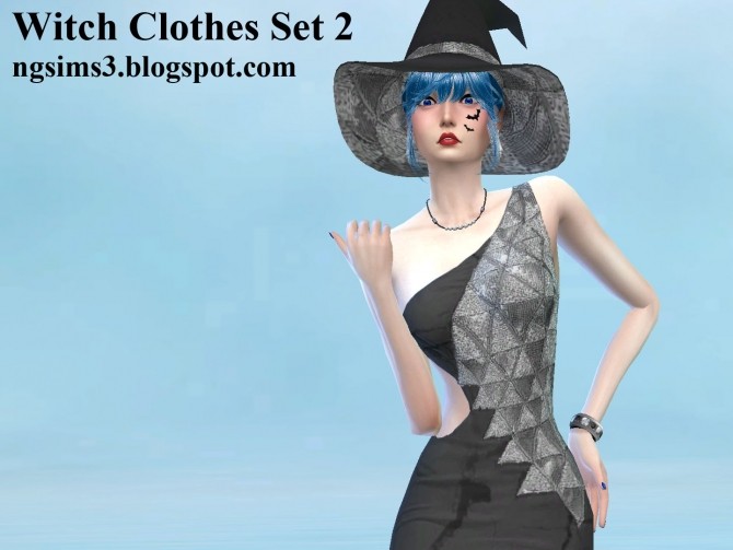Sims 4 Witch Clothes Set 2 at NG Sims3