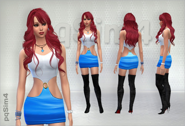 Sims 4 Pretty Woman dresses at pqSims4
