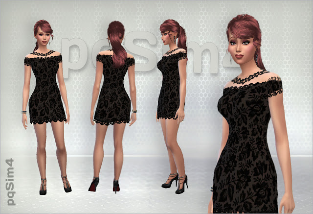 Sims 4 Pretty Woman dresses at pqSims4