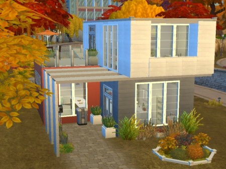 Orange Bachelor Pad by lalucci at Mod The Sims