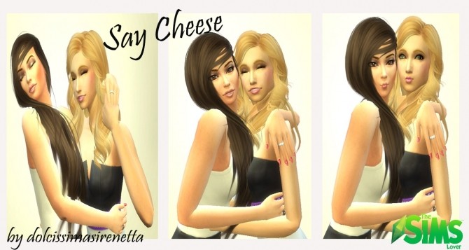 Sims 4 Say Cheese Couple Poses by dolcissimasirenetta at The Sims Lover