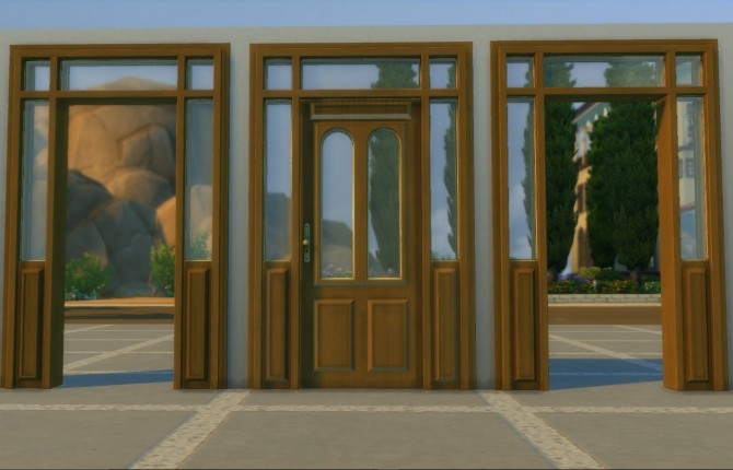 Sims 4 Lattice Door and Arch by AdonisPluto at Mod The Sims