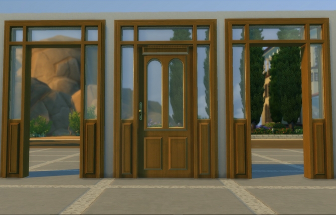 Lattice Door and Arch by AdonisPluto at Mod The Sims » Sims 4 Updates