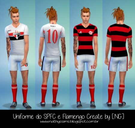 Brazilian uniforms at Nathys Sims