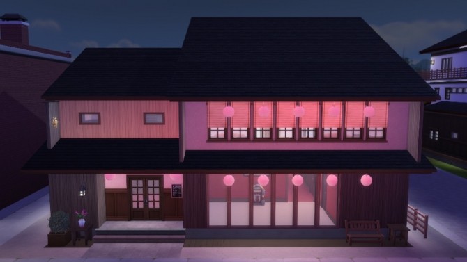 Sims 4 Japanese style Nightclub by Masaharu777 at Mod The Sims