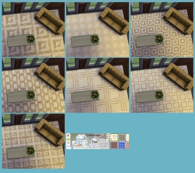 Sims 4 Worn old tiles by Khany at Khany Sims