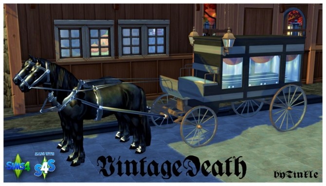 Sims 4 Vintage Death set at Tinkerings by Tinkle