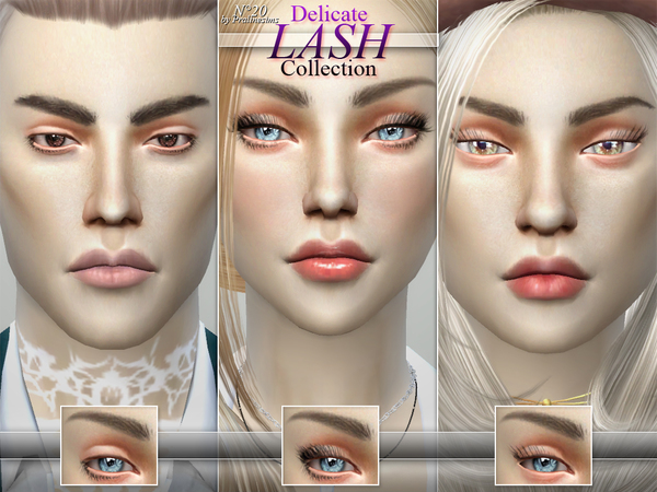 Sims 4 Delicate Lash Collection N20 by Pralinesims at TSR
