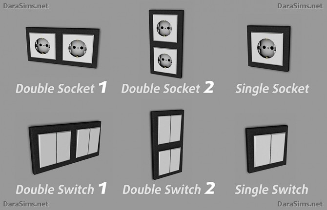 Sims 4 Switches and sockets at Dara Sims