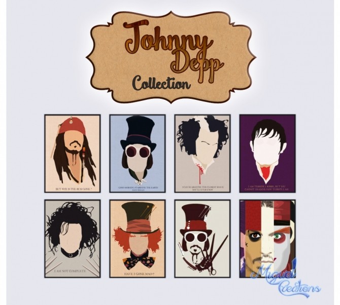 Sims 4 Johnny Depp Collection at Victor Miguel