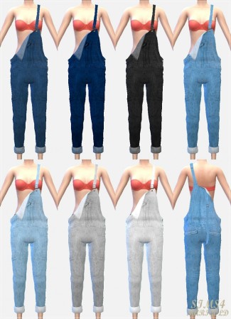 Female unbalance dungarees at Marigold » Sims 4 Updates